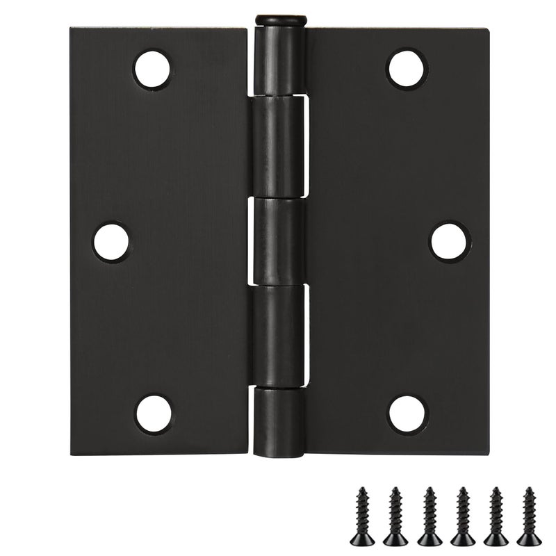 Design House 181495 3.5 x 3.5 Square Corner Hinge, Oil Rubbed Bronze, 3 Count (Pack of 1) - Image 1